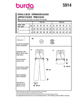 Burda boss n ° 5914: combination & blouse