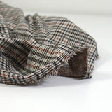 Jersey pied de poule noir et blanc lurex