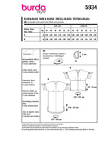 Burda boss n ° 5934: dress & blouse