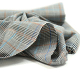 Blue and brown polyviscose black and white background