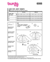 Burda boss n ° 6006: jacket
