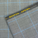 Prince de galles et pied de puce ligne bleu