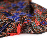 Crépon viscose lurex exotisme fond noir