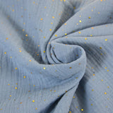 Double gaze ciel confettis doré