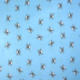 Coton imprimé pirate 2cm fond ciel