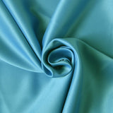 Mat satin touch turquoise silk