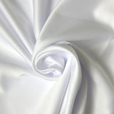 Satin mat toucher soie blanc