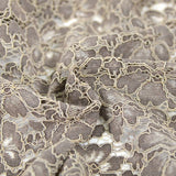 Encaje del cordón de flores beige