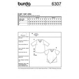 Burda 6307 boss - Asymmetrical blouse