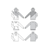 Patron Burda 6315 - Sweat-shirt à capuche