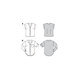 Patron Burda 6326 - Chemisier