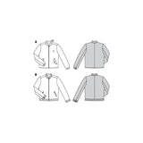 Patron Burda 6351 - Veste et blouson zipée Homme
