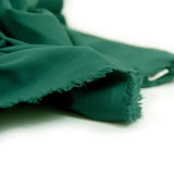 Gabardine polycoton sergé vert foret