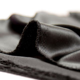 Crêpe satin polyester noir