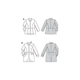 Patron Burda n°6096: Veste