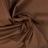 Coton uni marron