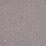 Voile de coton Plumetis gris