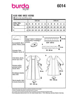 Patron Burda Robe n°6014 Printemps / Été 2022