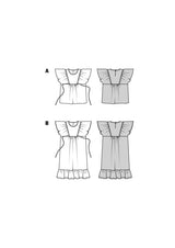 Burda children's boss n ° 9244: blouse & dress