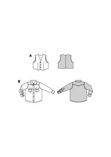 Burda children's boss n ° 9248: shirt & vest