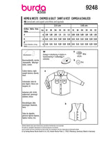 Burda children's boss n ° 9248: shirt & vest