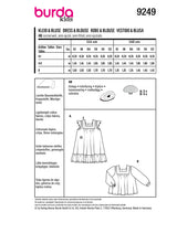 Burda children's boss n ° 9249: Dress & blouse