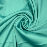 Crêpe satin polyester turquoise