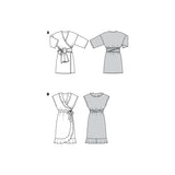 Patron Burda n°6207 : Robe portefeuille