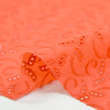 Broderie anglaise Amaterasu saumon