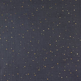 Double gaze gris confettis doré