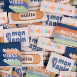 Woven labels Assortment "Friendly" x 5