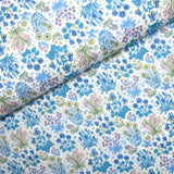 Coton liberty ® Colombe Study bleu au mètre