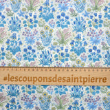 Coton liberty ® Colombe Study bleu au mètre