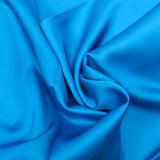 Satin viscose bleu