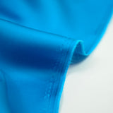 Satin viscose bleu