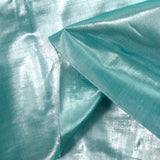 Water green lamé polyester