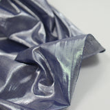Metal blue lamé polyester