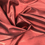 Polyester lamé rouge foncé