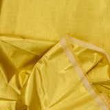 Mimosa yellow lamé polyester
