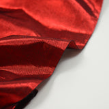 Polyester lamé rouge foncé