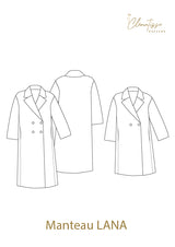 Lana coat sewing pattern