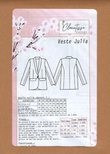 Patron de couture Veste JULIA