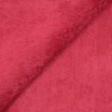 Velours polyester côtelé rouge framboise
