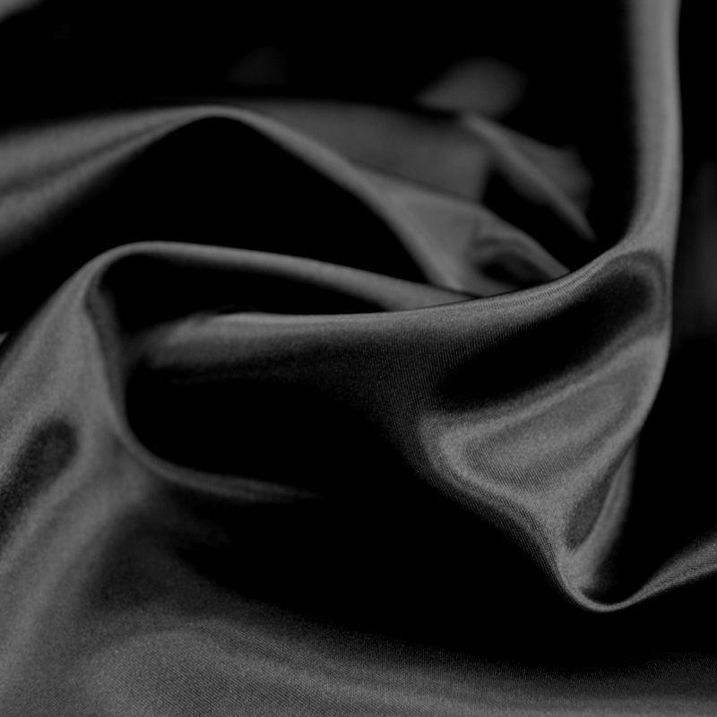 Tissu noir en coton pour la doublure et l'ameublement - Cuirtex