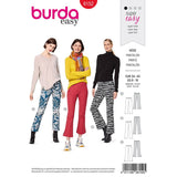 Patron Burda n°6152: Patalon semi-évasé femme