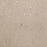 Double gaze grège confettis doré