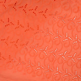 Broderie anglaise Amaterasu saumon