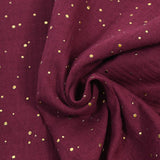 Double gaze lie de vin confettis doré