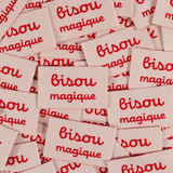 Étiquettes tissées "Make a whish" x 5