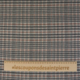 Jersey pied de poule noir et blanc lurex